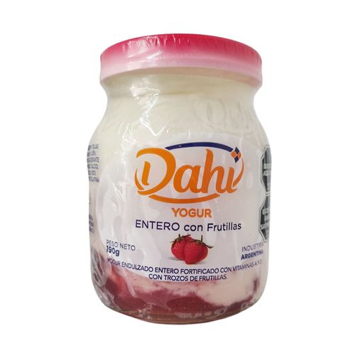 Yogur Entero Dahí Colchon Frutilla 190g