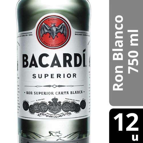 Ron Bacardi Carta Blanca 750 Ml