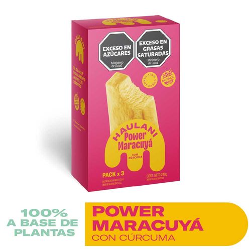 Paletas Haulani Maracuya y Curcuma 240 Gr