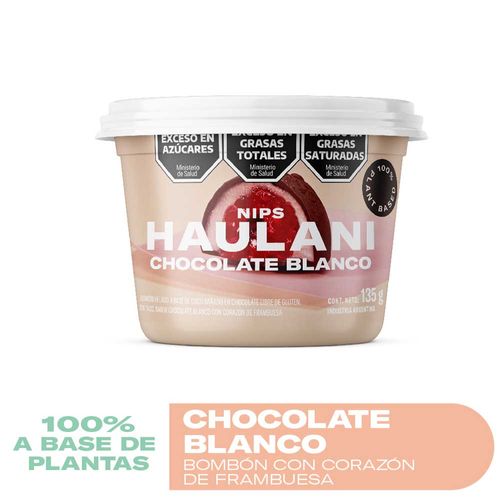 Bombon Helado Nips Haulani Chocolate Blanco De Frambuesa 135 Gr