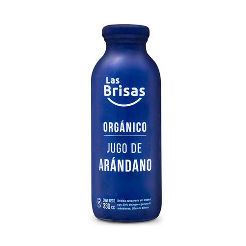 Jugo Organico Las Brisas De Arándanos Botella 330 Ml