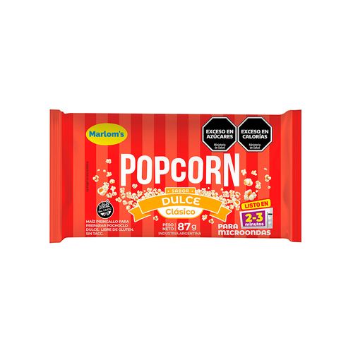 Popcorn Dulce Marloms 87 Gr