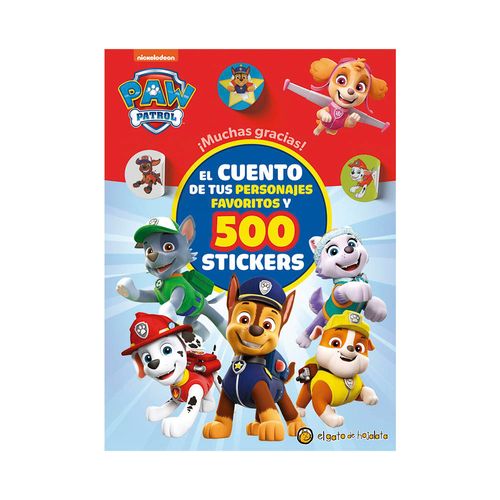 Libro Paw Patrol-500 Stickers Guadal