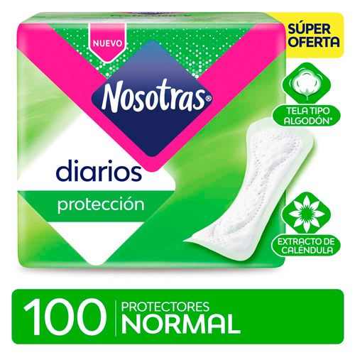 Protector Diario Nosotras Normal Con Caléndula X100