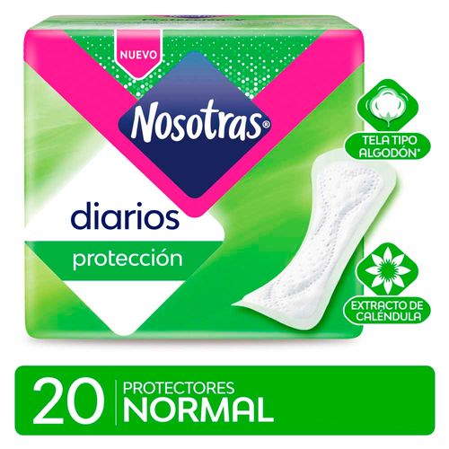 Protector Diario Nosotras Normal Con Caléndula X20