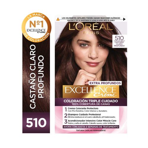 Kit Tintura Excellence Creme Extra Profundo Tono 510