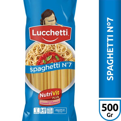 Fideos Lucchetti Spaghetti N7 X500g