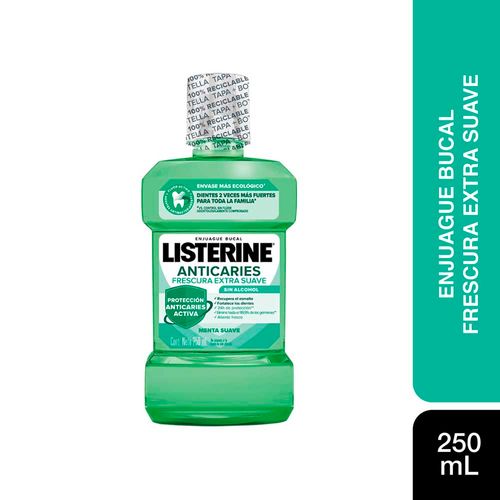 Enjuague Bucal Listerine Anticaries Extra Suave X250ml