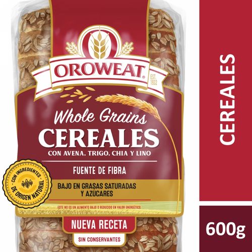 Pan Con Cereales Oroweat 600 Gr