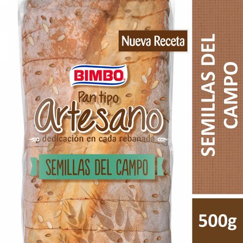 Pan De Semillas Bimbo Artesano 500 Gr