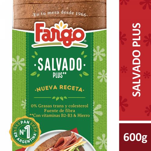 Pan Salvado Plus Fargo 600 Gr
