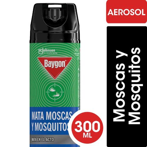 Insecticida Baygon Mata Moscas Y Mosquitos Aero 300cc