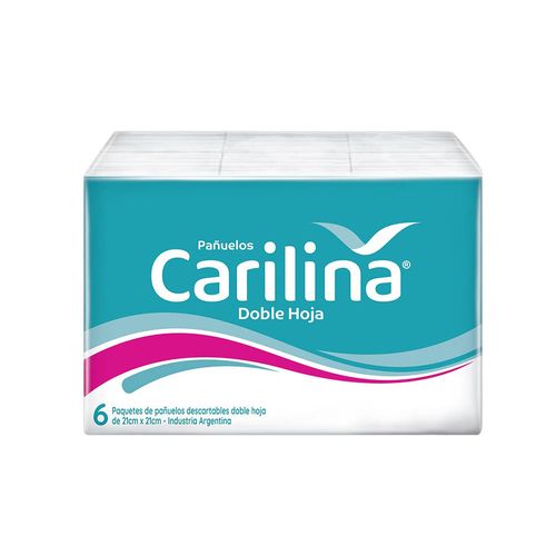 Pañuelos Carilina Doble Hoja X10 Pack X6/35