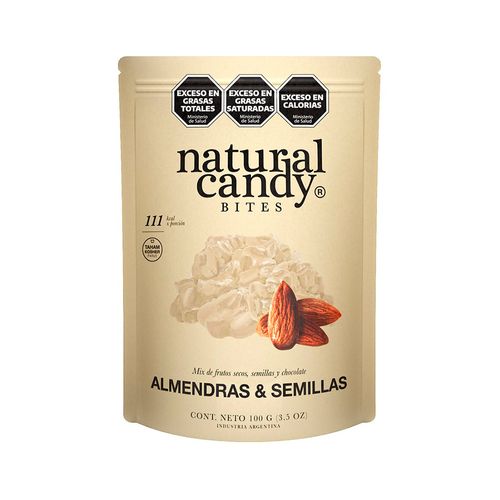 Almendras Bañadas Con Chocolate Blanco 100 Gr Natural Candy