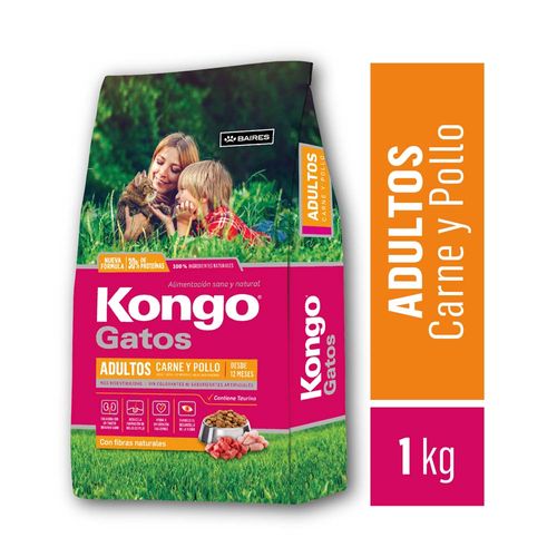 Alimento Kongo Gato Adul Car Y Poll X1kg