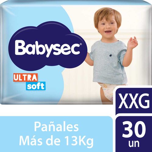 Pañales Ultrasoft Xxg 30 Un Babysec