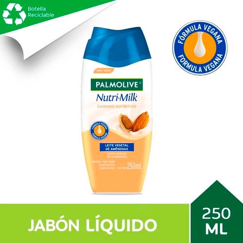 Jabón Líquido Palmolive Nutri Milk Fórmula Vegana 250 Ml