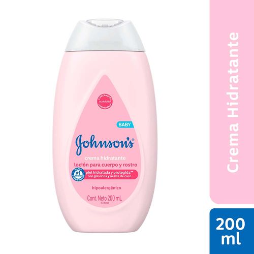 Crema Hidratante Para Bebé Johnson's X 200 Ml.