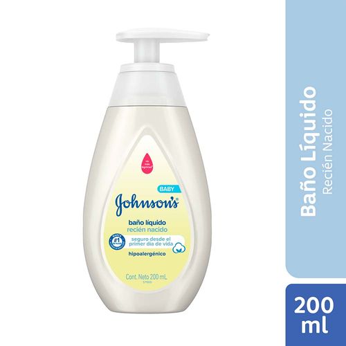 Jabón Líquido Para Bebé Johnson's Recién Nacido X200ml