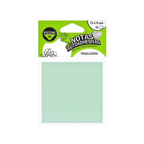 Notas Pizzini 75 X 75 Mm 50 Hojas Verdes Pizzini