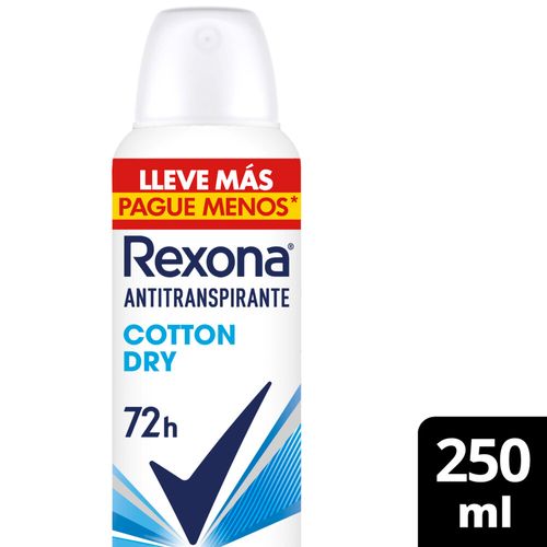 Desodorante Rexona Cotton Dry 250 Ml