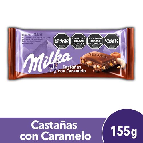 Chocolate Con Castañas Milka 155g.