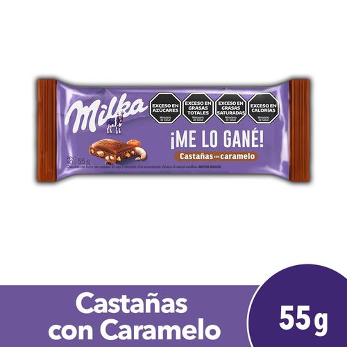 Chocolate Milka con Castañas 55 Gr