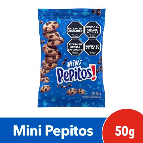 Galletitas Mini Pepitos Con Chips De Chocolate 50g.