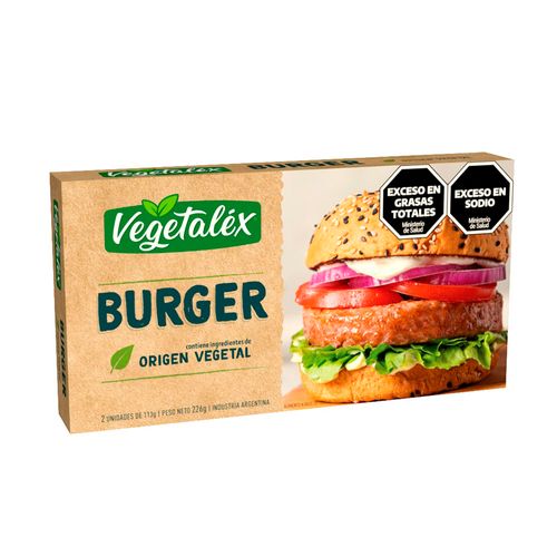 Burger Vegetalex Origen Vegetal 226 Gr