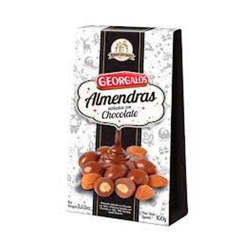 Almendras Georgalos Con Chocolate Pouch 90 Gr.