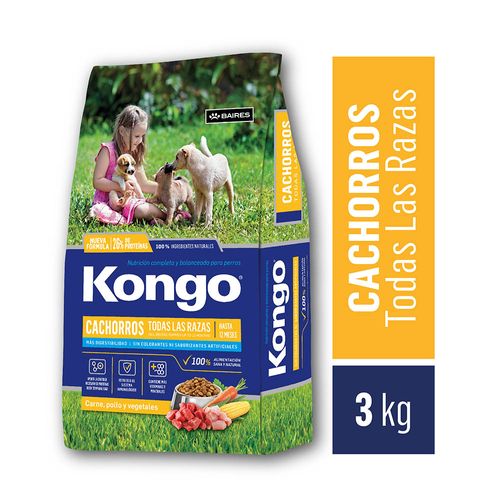 Alimento Kongo Nat Cachorros X 3kg