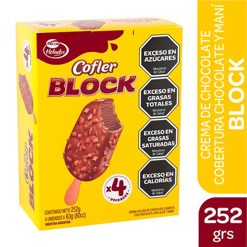 Helado Multipack Cofler Con Maní 4 U