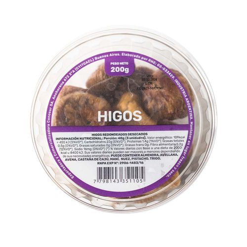 Higos De Smirna 200 Gr