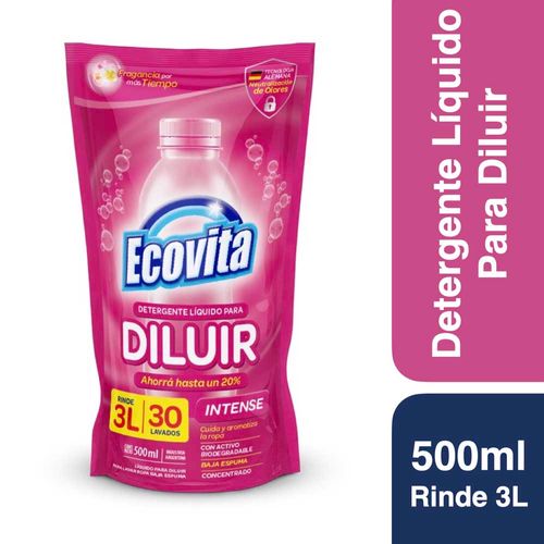 Detergente Liquido Ecovita Intense Doypack 500ml