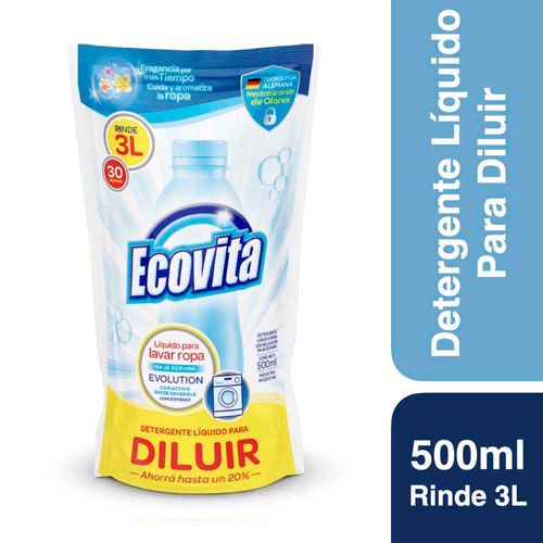 Detergente Liquido Ecovita Evolution Doypack 500ml