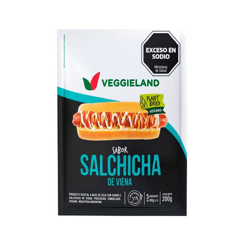 Alimento Vegetal Veggieland Salchicha Viena 200g