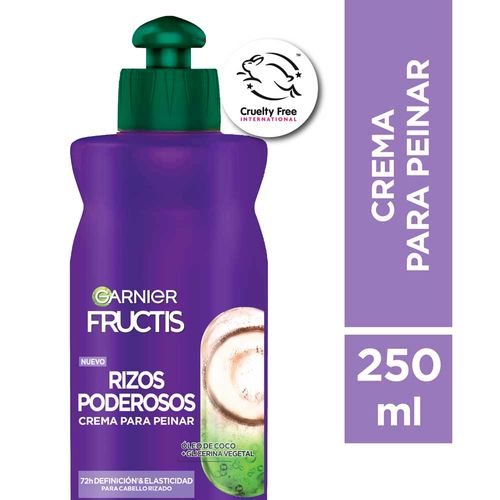 Crema Para Peinar Fructis Rizos Poderosos 250ml