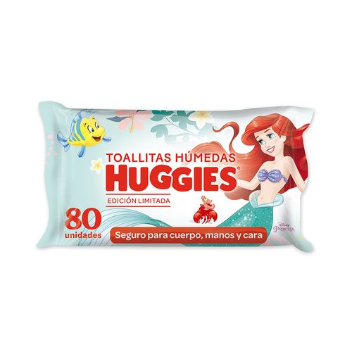 Toallas Húmedas Huggies La Sirenita 80u