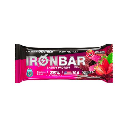 Iron Bar Gentech Sabor Frutilla 46g