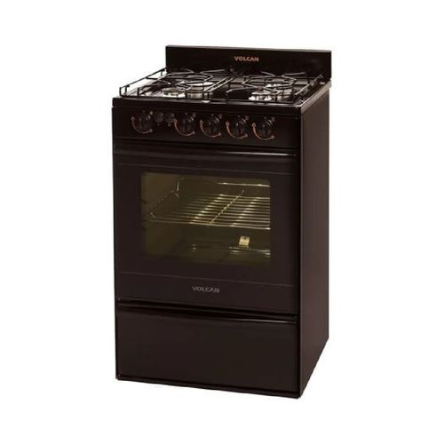 Cocina  55 Cm Marron C/ Luz Y Enc Elec Volcan