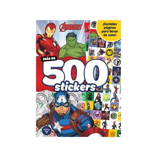 Libro Avengers-500 Stickers Vertice