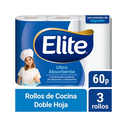 Rollo De Cocina Elite  Ultra C/algodon 3x60p