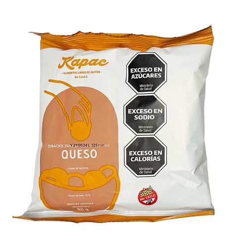 Snacks Kapac Sabor Queso - Libre De Gluten 80g