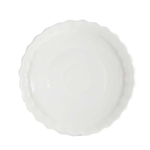 Tartera De Ceramica 23 X 4,5cm Blanca