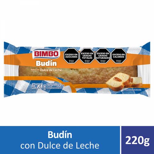 Budin Relleno Dulce De Leche Bimbo 220 Gr