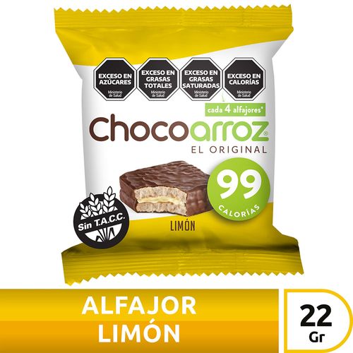 Alfajor Limón Chocoarroz 22 Gr
