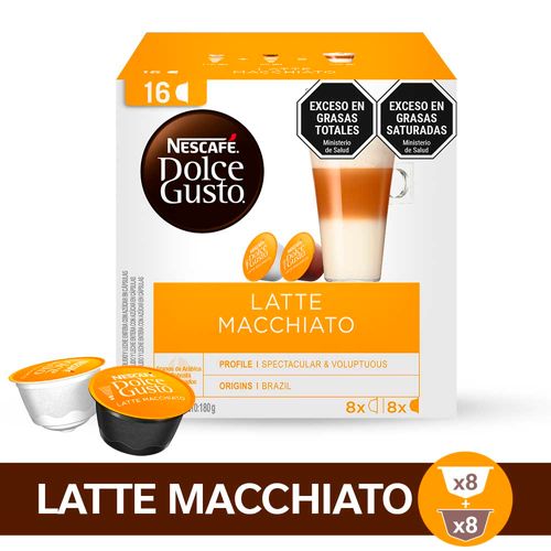 Capsulas Nescafé® Dolce Gusto® Latte Macchiato - 16 U