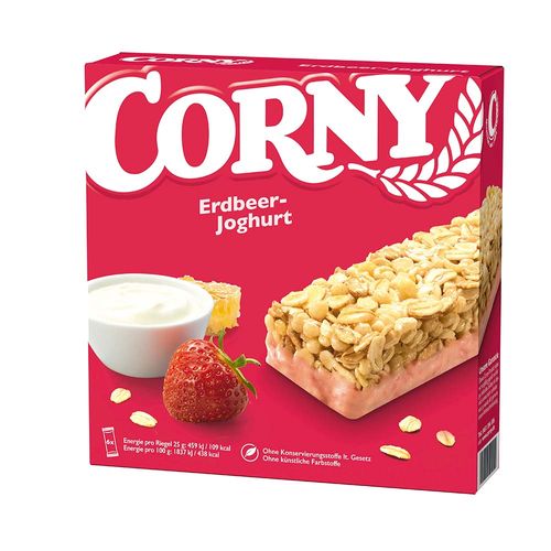 Barra De Cereal Corny Yogur De Frutilla 6x25g