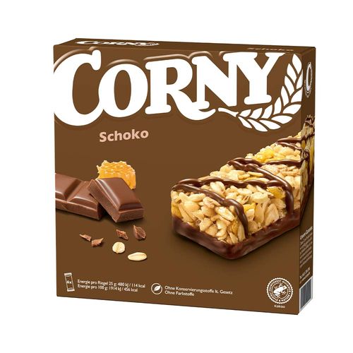 Barra De Cereal Corny Chocolate 6x25 Gr