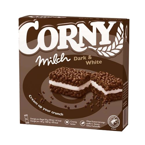 Barra De Cereal Corny Cacao Relleno Con Crema 4x30g